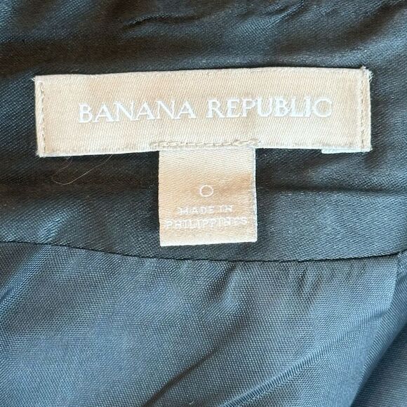 Banana Republic Pencil - Lined Skirt Pattern Black/White Size 0 - Picture 8 of 12